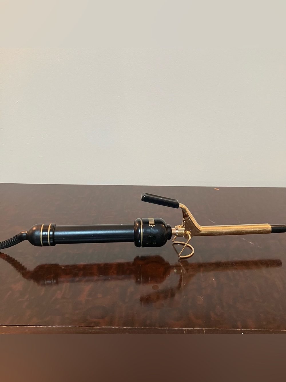 Hot Shot Tools Gold Plated 1/2” Salon Curling Iron Adjustable Heat Up To 450°